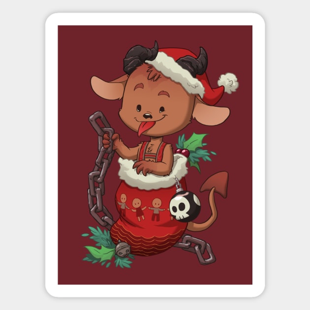 Stocking Stuffer: Krampus Magnet by Dooomcat